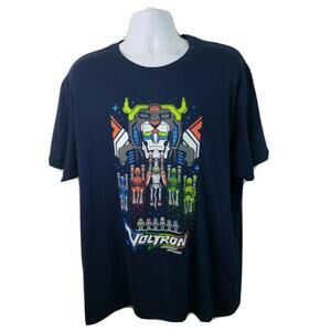 Official Dreamworks Loot Wear Voltron Legenday Defender Blue Tshirt 2XL